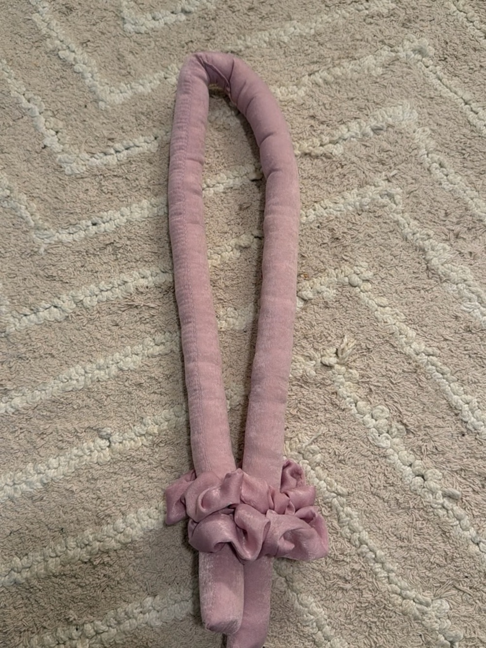 Soft Pink Fabric Hair Styler Wrap for Women